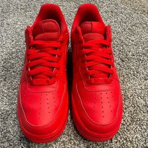 Men's Nike Triple red Air Force 1 size 10